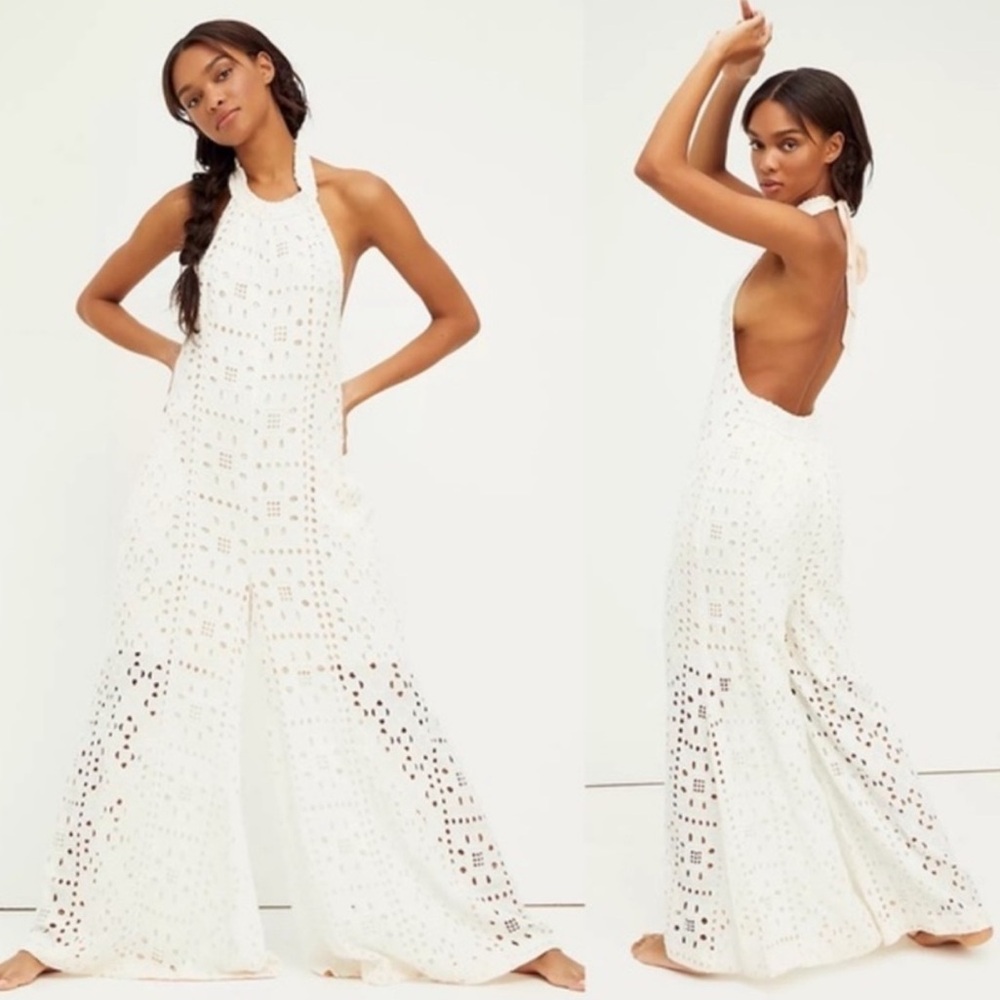 Free People- Eyelet Jumpsuit